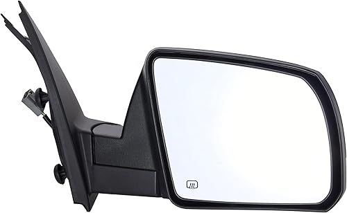 ZPOASTS - Espejo de remolque de repuesto para Toyota TUNDRA 07-16, con calefacción, lado derecho negro