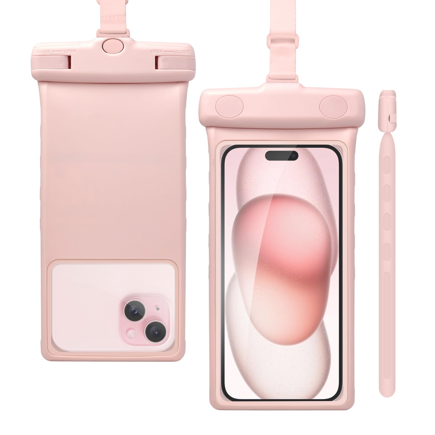 wellhouse Waterproof Phone Pouch, Waterproof Phone Case for iPhone 16 15 14 13 Pro Max XS Samsung, IPX8 3D Cellphone Dry Bag Beach Essentials -Earl