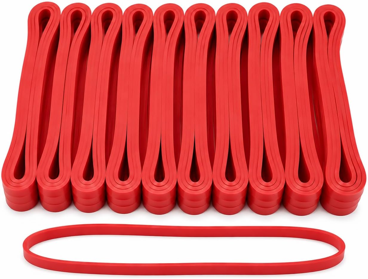 42" Red Mover Bands – 12 Pack Heavy Duty Reusable Rubber Moving Bands for Mattresses, Sofas, Armoires, Appliances & Large Furniture | Professional Moving Supplies