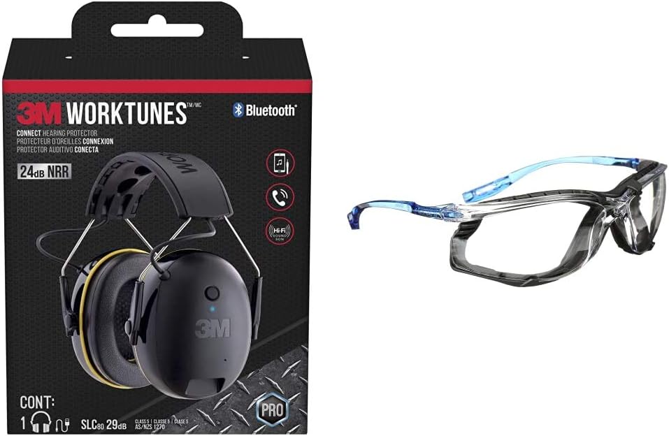 3M WorkTunes Connect Safety Glasses with Hearing Kuwait Ubuy