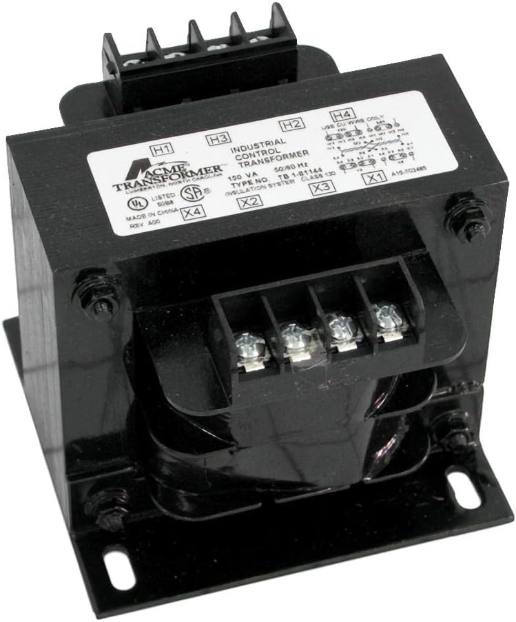 Acme Electric TB181144 Open Core and Coil Industrial Control Transformer, Single Phase, 120V x 240V Primary Volts, 12V/24V Secondary Volts, 50/60 Hz, 0.15 kVA