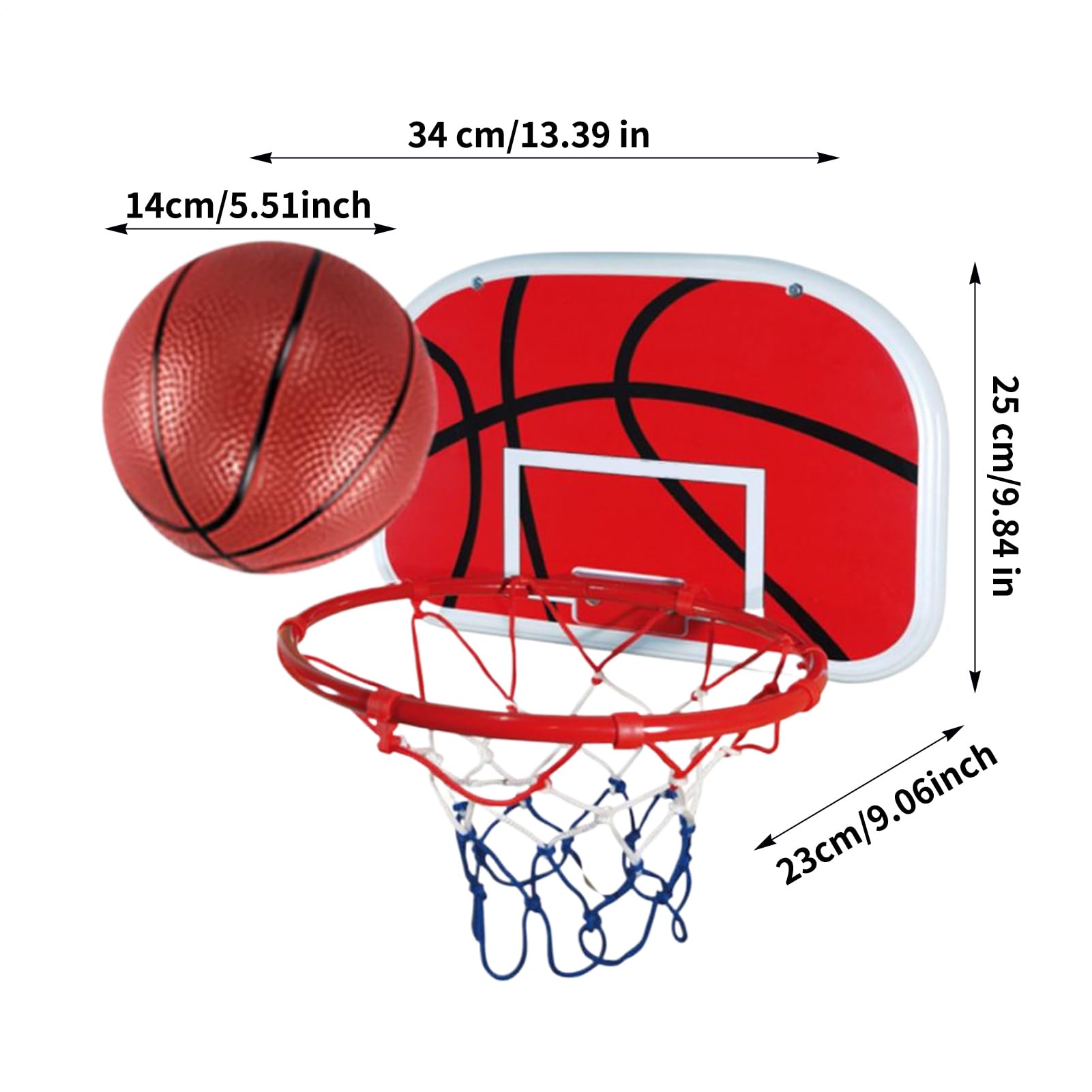 Mini Canasta De Baloncesto Para Puerta – Juego Completo Con 2 Balones Y Bomba De Inflado, Ideal Para Niños Y Adolescentes En Casa