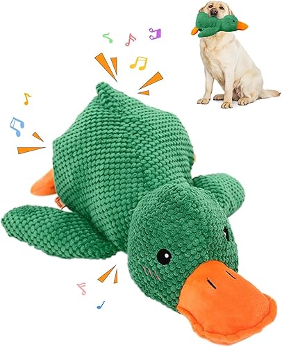 Miniatura 8 de Juguete de pato para perros, suministros para mascotas, juguete duradero y calmante para perros, juguetes chirriantes para perros, divertidos para