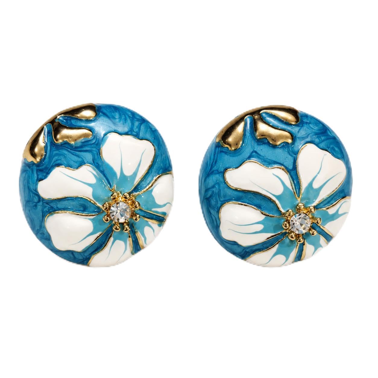 Bloom Floral Stud Earrings for Women and Girls-image-23
