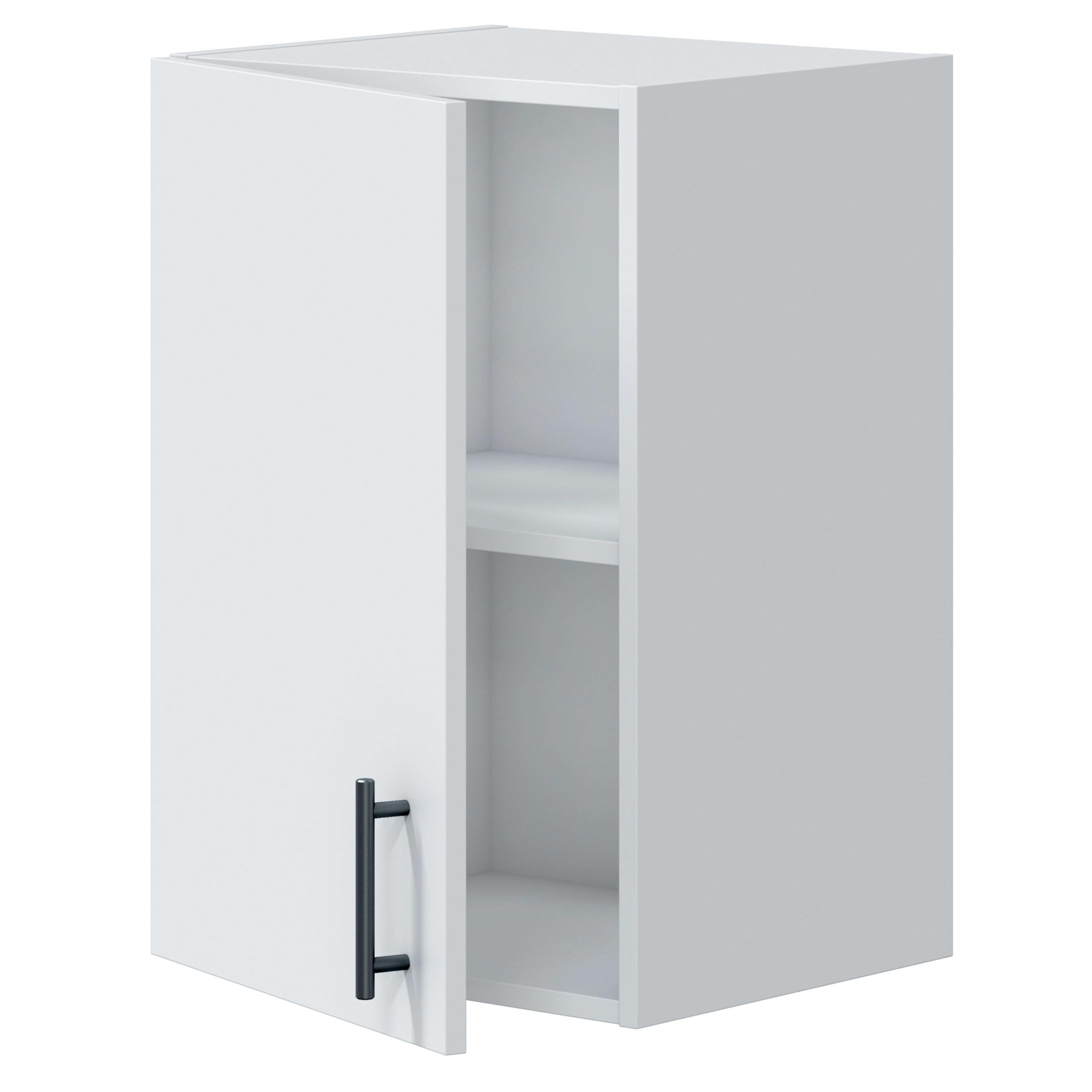 Miroytengo Módulo Alto de Cocina para Colgar 40 cm Mueble Alto Cocina Moderna Kira en Blanco Brillo 40x59x34 cm