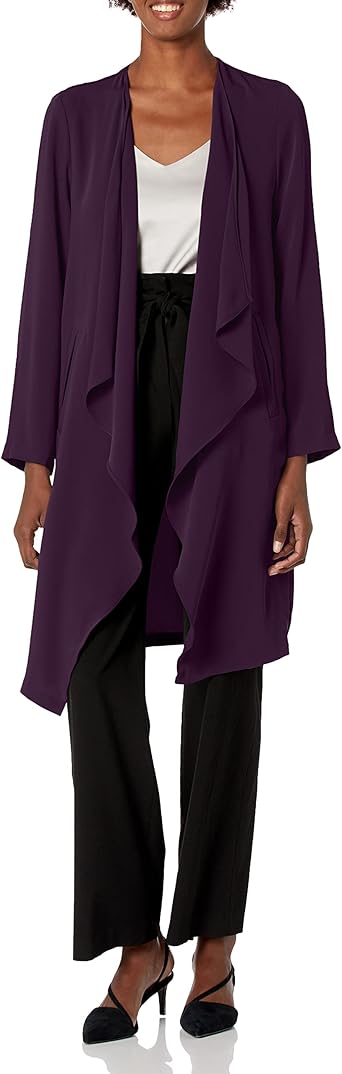 crepe duster coat