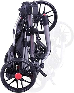 Golf Push Cart Golf Push Cart,3 Wheel Push/Pull,Golf Cart with Seat Golf Cart with Bag,Score Card Holder,Umbrella Holder,with Adjustable Grip Angle for Outdoor Travel Sport