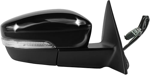 Miniatura 1 de Fit System Espejo lateral del pasajero para Volkswagen Beetle Coupe, Hatchback, negro texturizado con cubierta PTM, con señal de giro, con cromo,