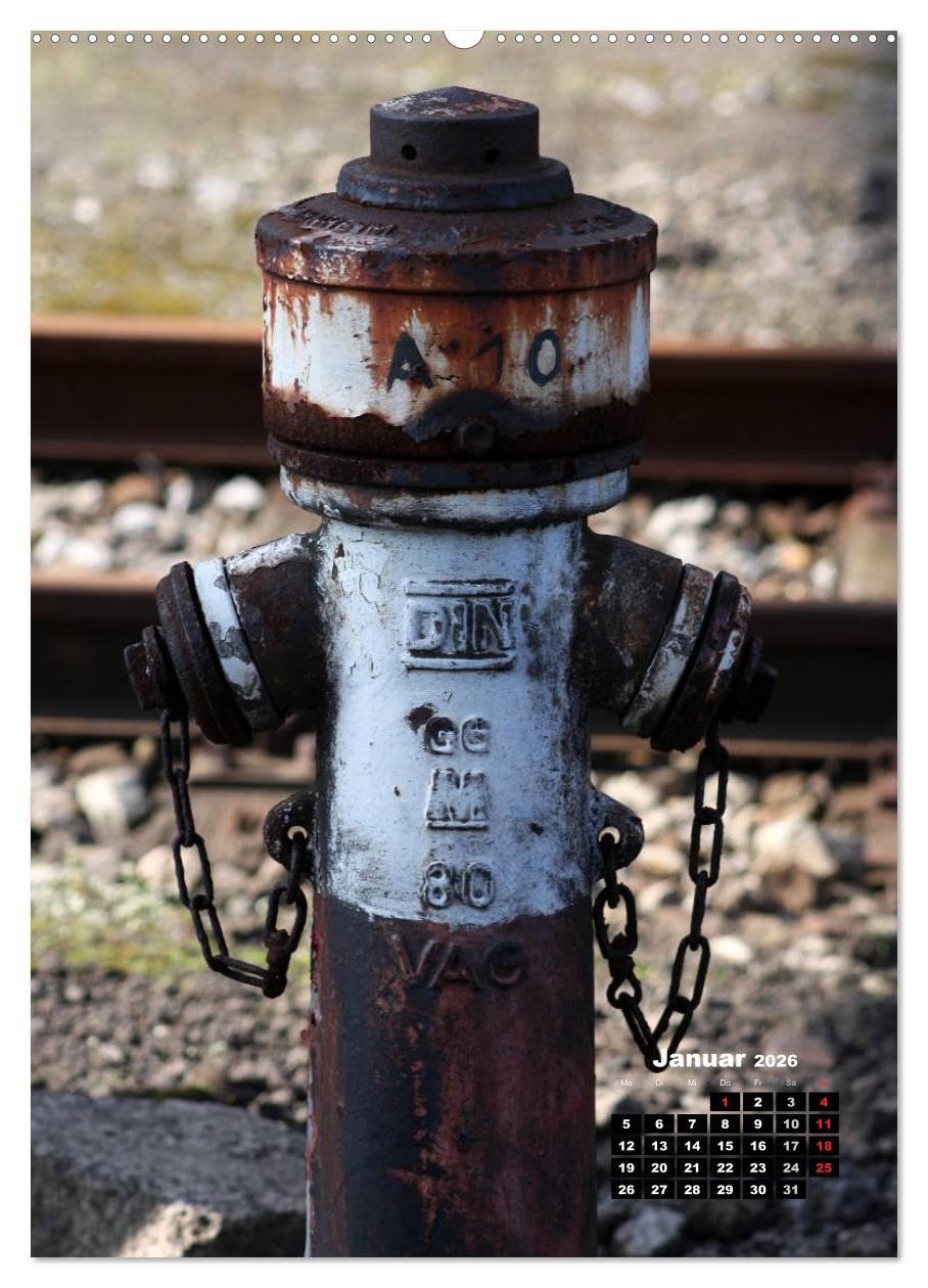 Nostalgie Hydranten (hochwertiger Premium Wandkalender 2026 DIN A2 hoch), Kunstdruck in Hochglanz: Hydranten am Straßenrand (CALVENDO Technologie)