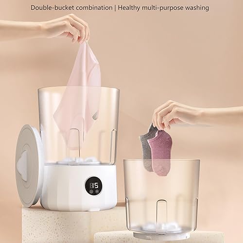 Miniatura 6 de PANGBOER Portable Small Washing Machines Quiet Laundry Underwear Washer Efficient Washing Machine Suitable for Washings