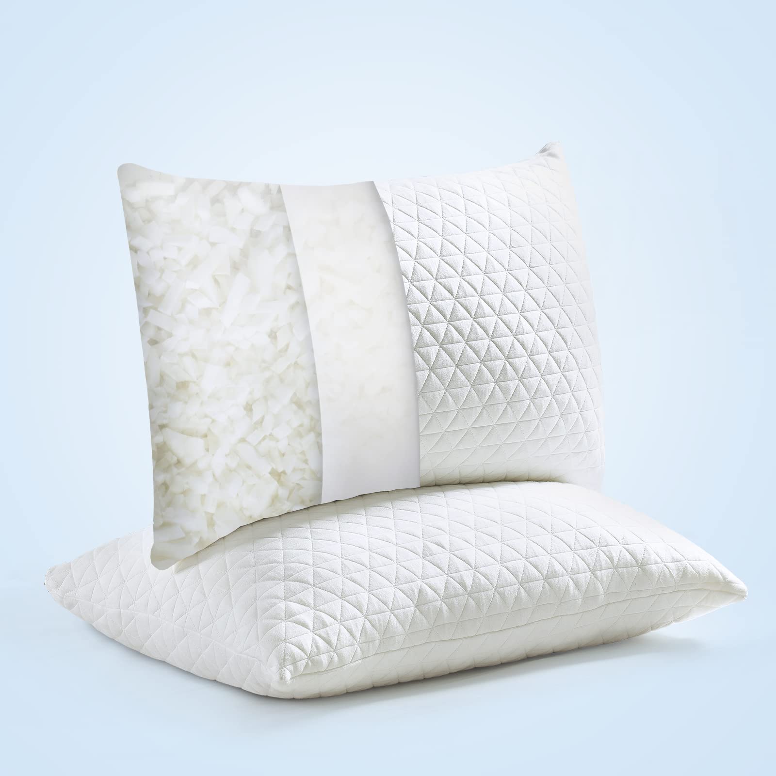 Shredded Memory Foam Bed Pillows