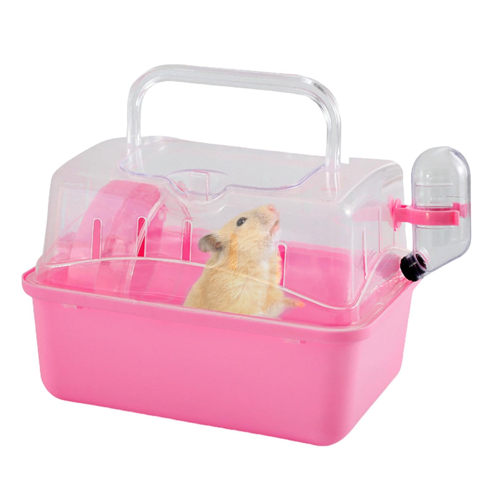 Uitseld Hamster Travel Carrier, Travel Carrier, Small Animal Cage, Travel Carrier, Portable Travel Carrier For Dwarf Hamster, Secure & Comfortable