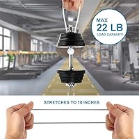 Vista 4 de Cuerdas elásticas de bolas de 6 pulgadas con bolas, 100 unidades de cuerdas resistentes para toldo, lona para amarrar, campamento, refugio, carga