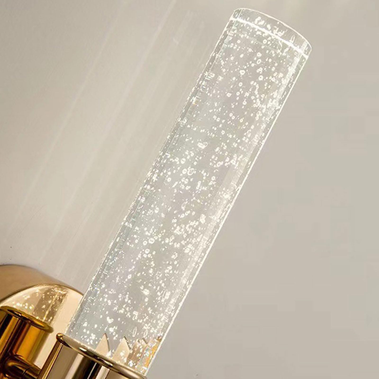 Lámparas de Pared para Interiores Lámparas de Pared Led de Cristal para Estudio Luz de Noche para Sala de Estar Y Dormitorio Paquete de 1 O 2