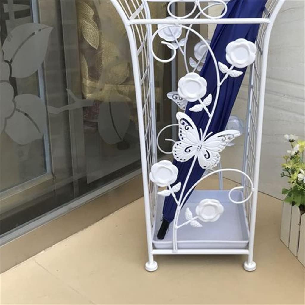 Retro Umbrella Rack Wrought Iron Home Lobby Umbrella Bucket Hotel Trash Can Storage Rack