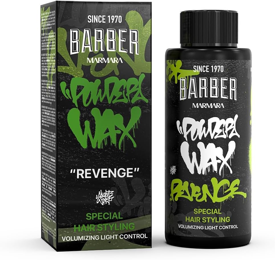 Barber Marmara Hair Powder Men 20 g | Haarpoeder met mat effect voor vrouwen en mannen | Styling poeder matte look | Hairstyling | Modellering Styling-poeder | Barber Shop Matte Powder (20 g, Ravenge)