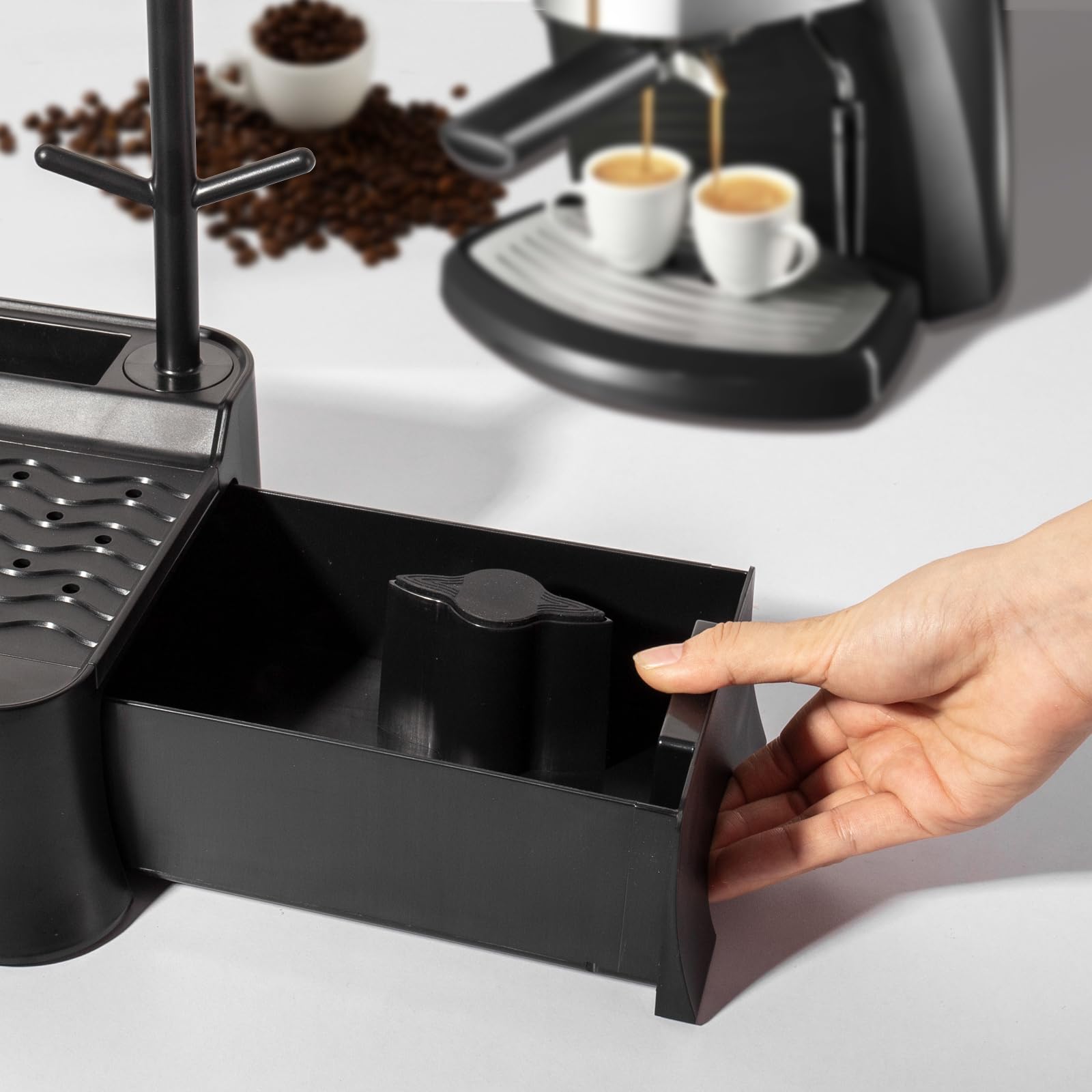 Estación de Tamping de 51-58mm, Tamper Station para Barista | Coffee Tamping Station Accesorios de Barista, Tamper Station Antideslizante,Soporte para Manipulación de Café,Accesorios Cafe