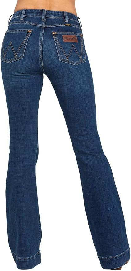Amazon.com: Wrangler Pantalones de mezclilla retro de cinco bolsillos para  mujer : Ropa, Zapatos y Joyería