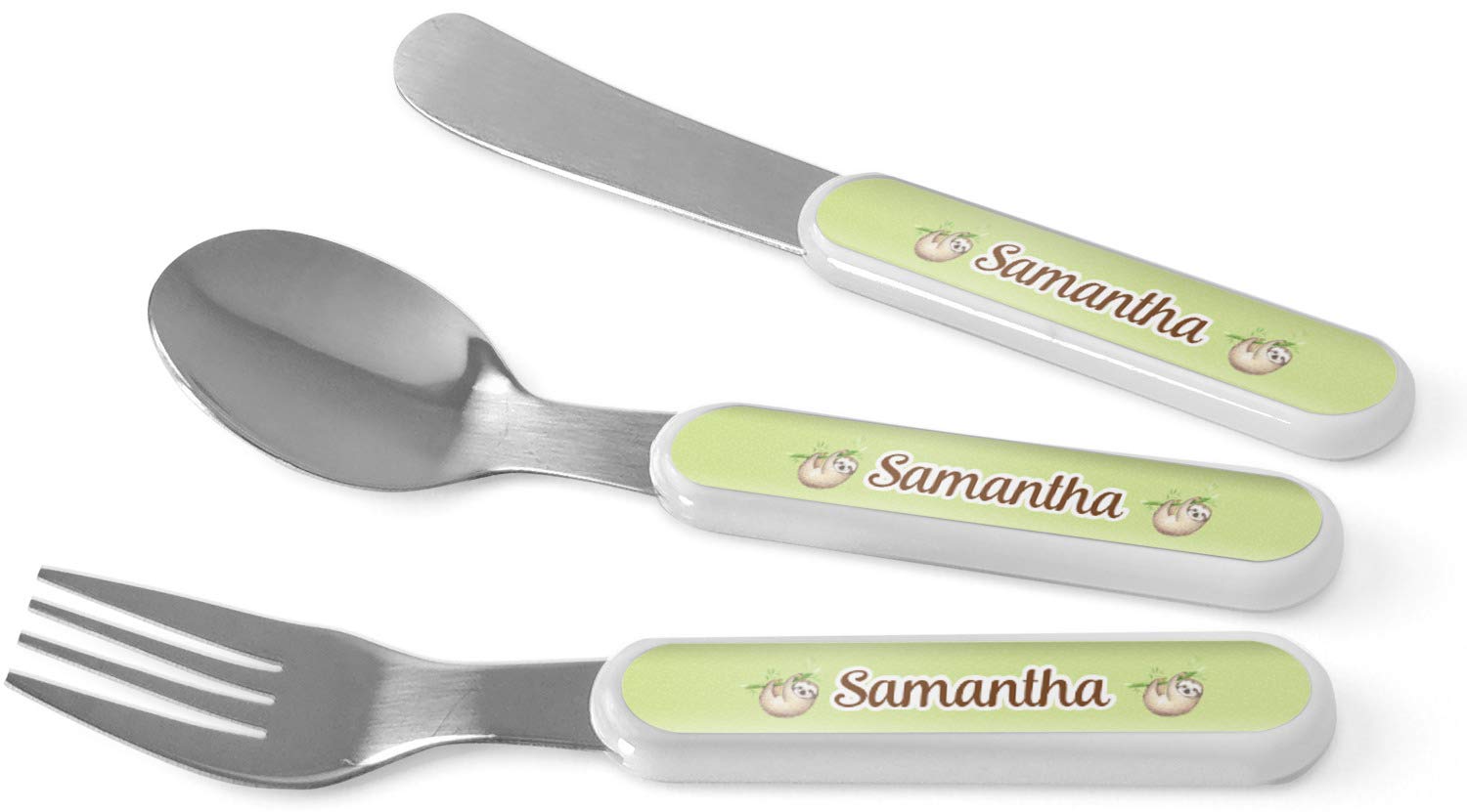 Personalized Sloth Kid's Flatware