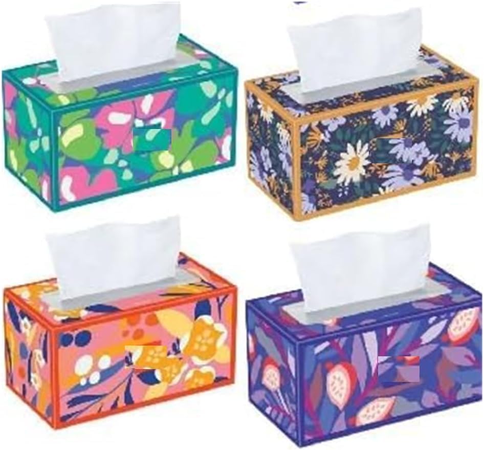 Trusted Care Facial Tissues 4 Big Boxes 230 Tissues Per Box - 2-Ply Soft & Absorbent (920 Total) Packaging May Vary.