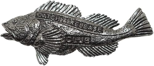 Creative Pewter Designs Catch & Release - Lingcod Pewter Pins, (Quantity 100) P3