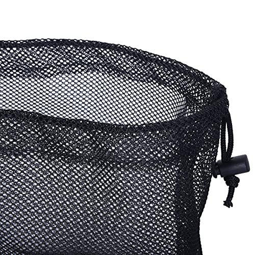 iBasingo Zwarte Mesh Tas Nylon Zak Duurzaam Trekkoord Nettas Kleine Reizen Stuff Sack Mesh Opslag Ditty Bag voor… - Image 8