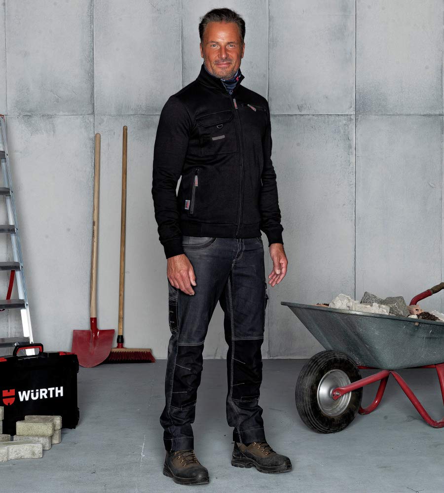 WÜRTH MODYF Felpa da lavoro fullzip Dynamic antracite uomo