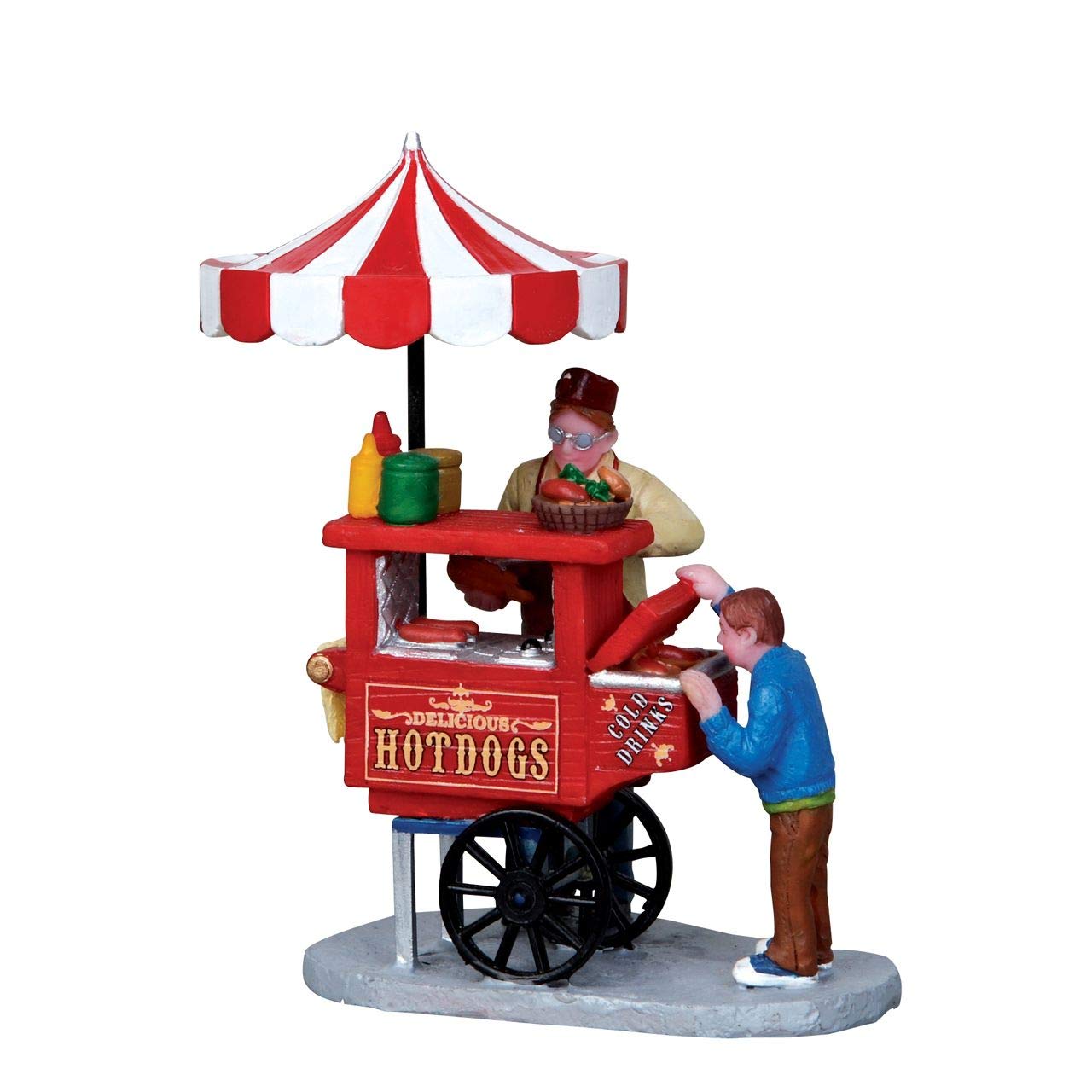 Lemax Venditore Di Hot Dog - Hot Dog Cart Cod. 12932-image
