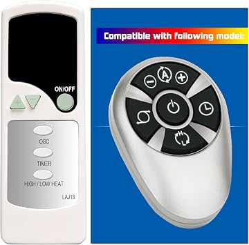 Replacement Remote Control for Lasko 5115 5135 5144 755320 565134 5511 5521 5534 5536 Ceramic Oscillating Tower Fan