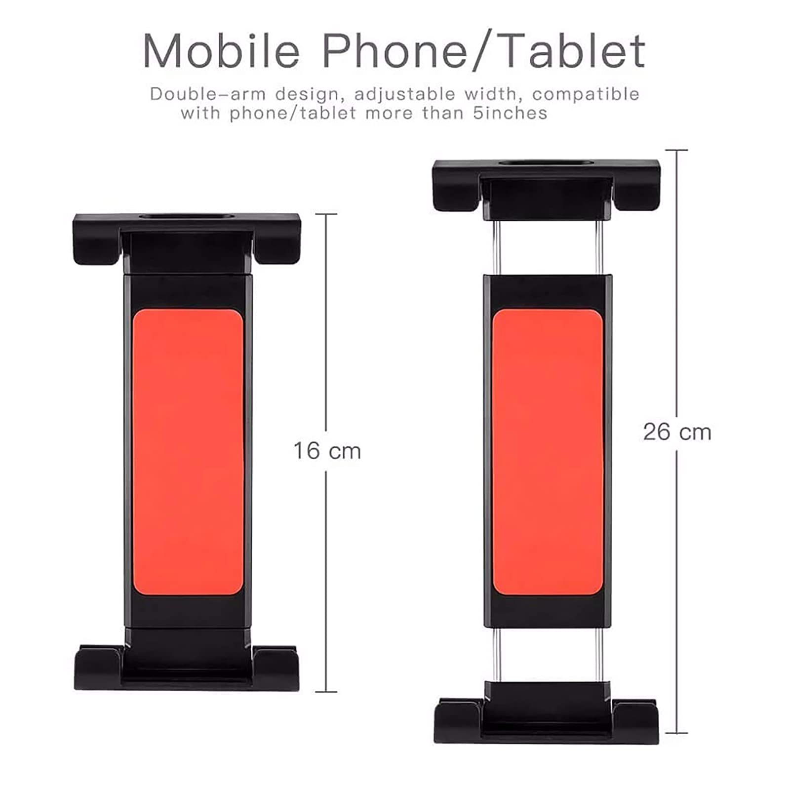 RSGK Supporto per Tablet per Auto, Supporto Regolabile a 360°, Supporto per Tablet per Seggiolino Auto, Compatibile con Tablet da 5-12,9", Telefoni Cellulari E Altri Dispositivi