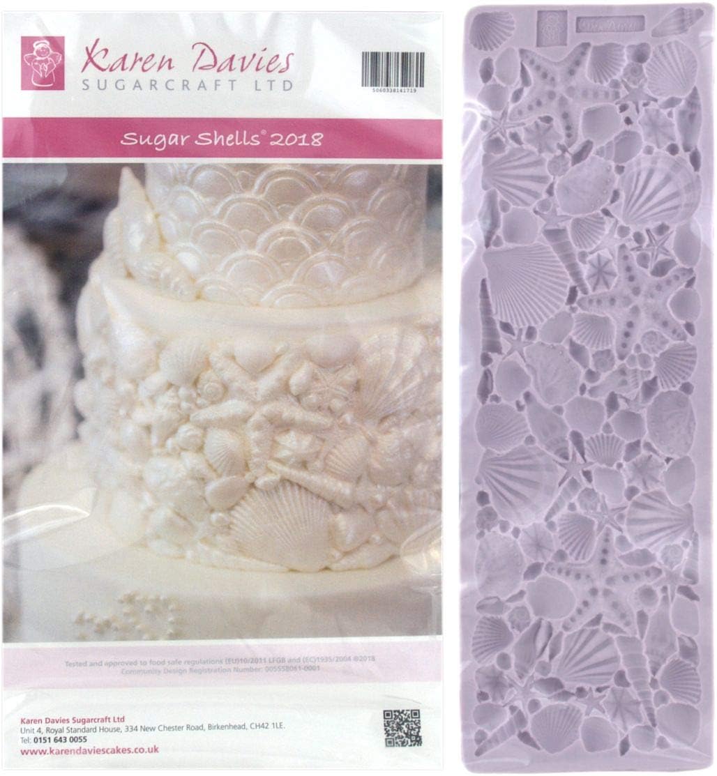 Karen Davies Sugar Shells 2018 - Large Cake Decoration Boarder Mould