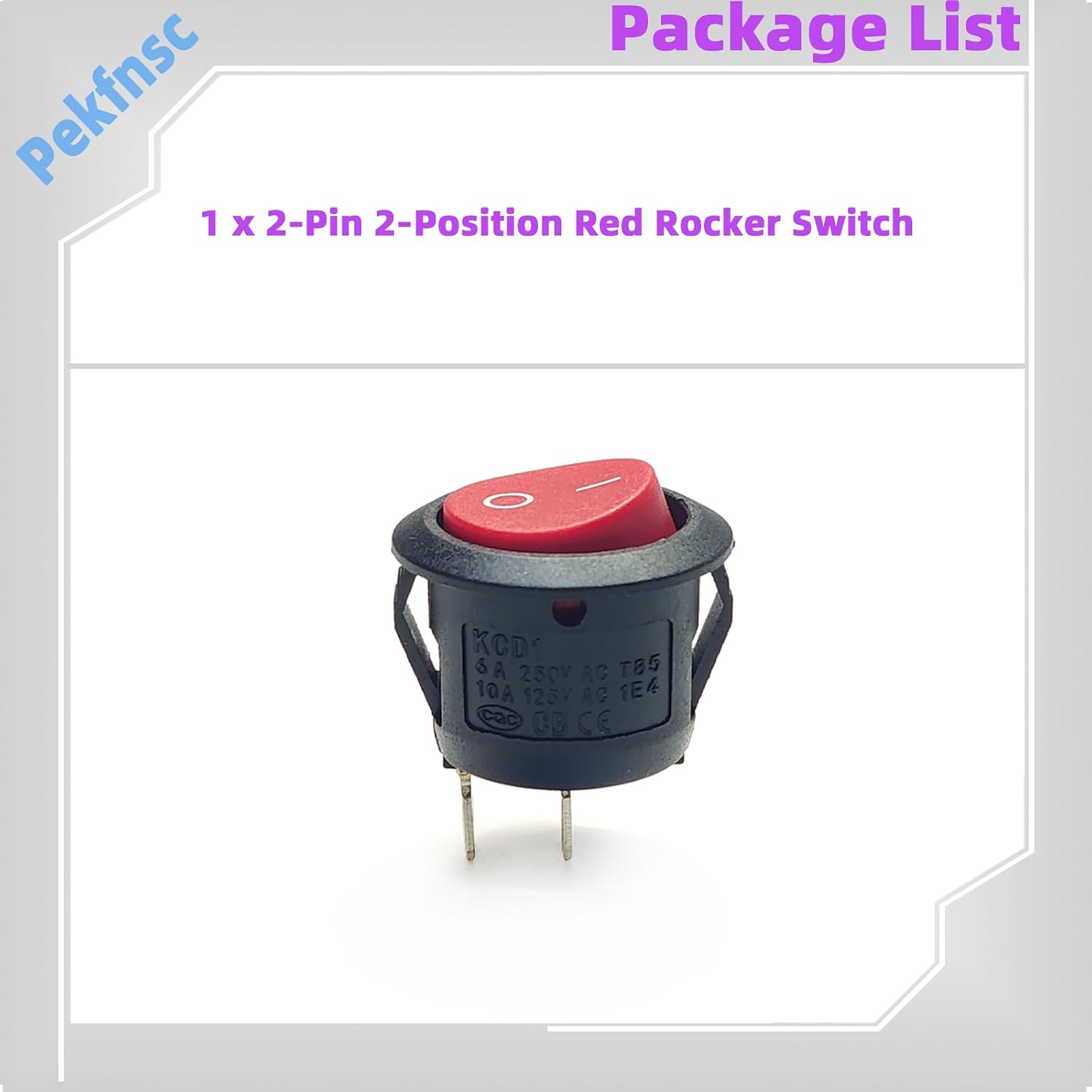 KCD1 Red Round Rocker On Off Power Switch Replace Parts 440003992 270046001