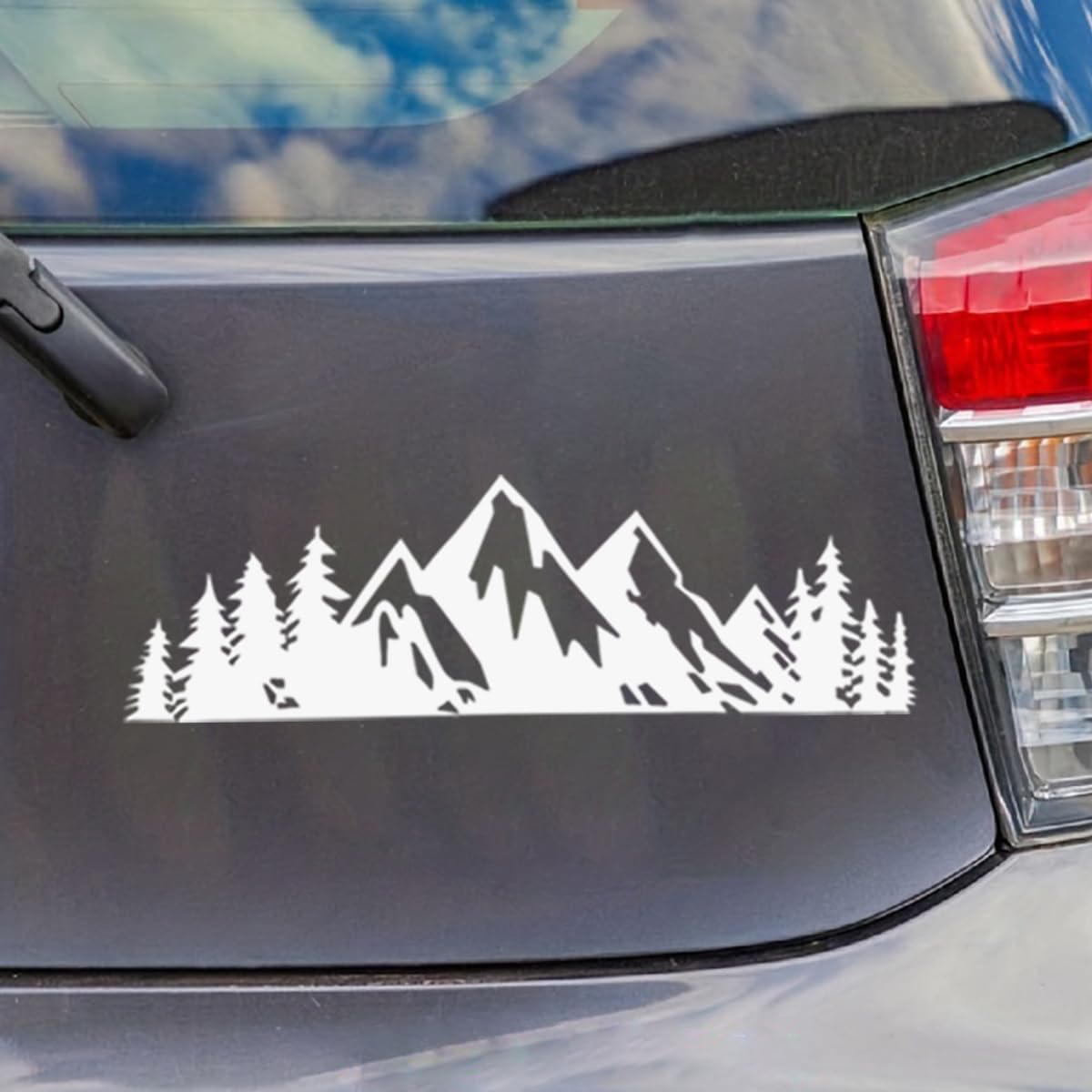 Vinyl Car Snow Mountain and Tree Sticker Decals, Premium