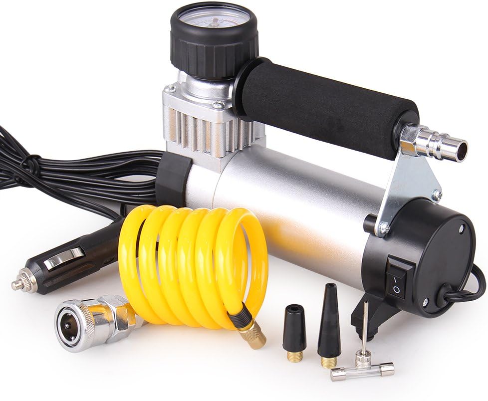 bigautoparts Air Compressor Tire Inflator 12v 150psi Metal