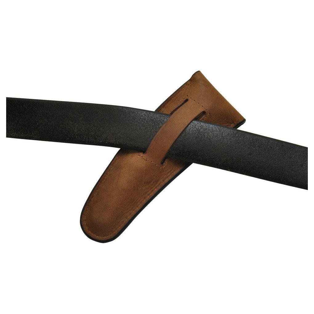 deejo - Étui de Ceinture en Cuir pour Couteaux 37g, Naturel - Design et Cuir Véritable - Protection Optimale pour Couteau de Poche, Pliant, Multifonctions