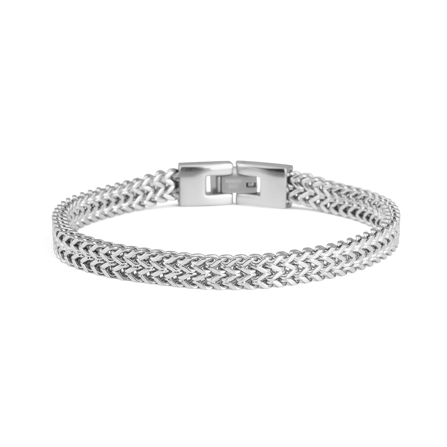 palmonas Delicate Silver Chain Bracelet for Mens - Waterproof & Anti-Tarnish, Gift for Boys & Men-picture-14