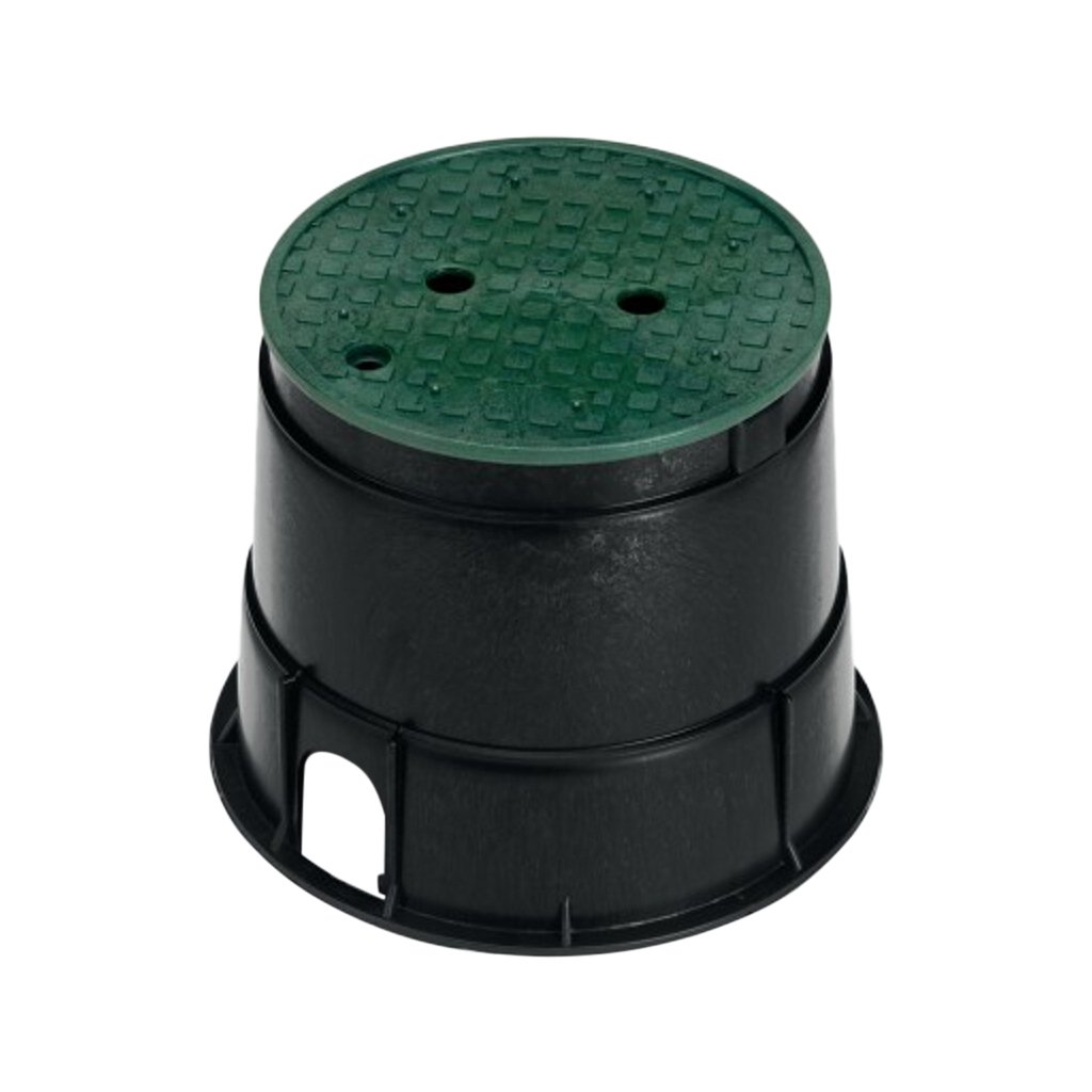Rain Bird PVB Series PVB10RND 10 in. Round Valve Box with Green Lid