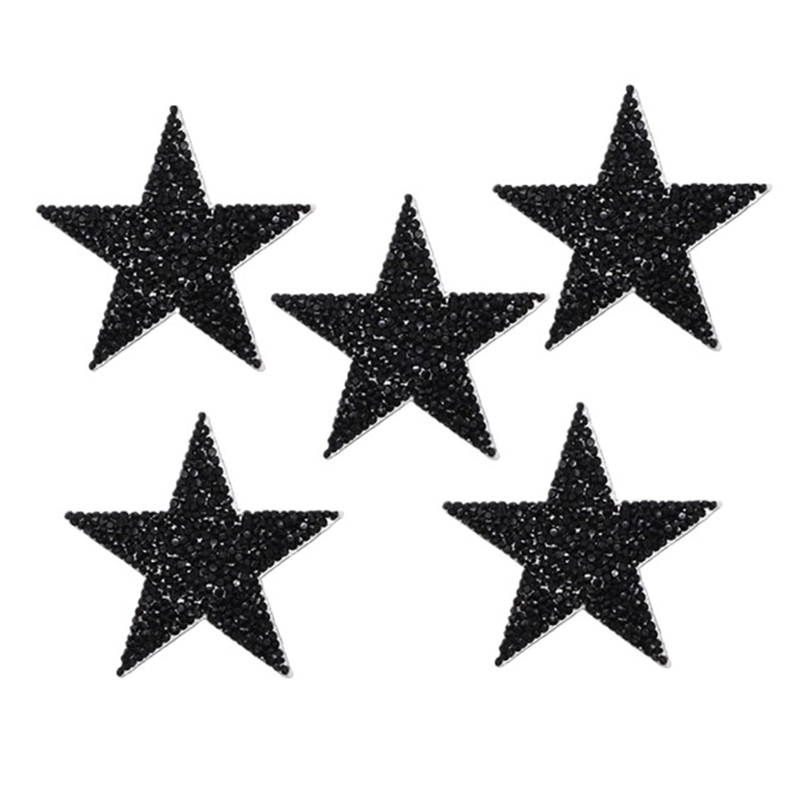 Patchs thermo-adhésifs en strass étoiles pour réparer et masquer les trous de vêtements