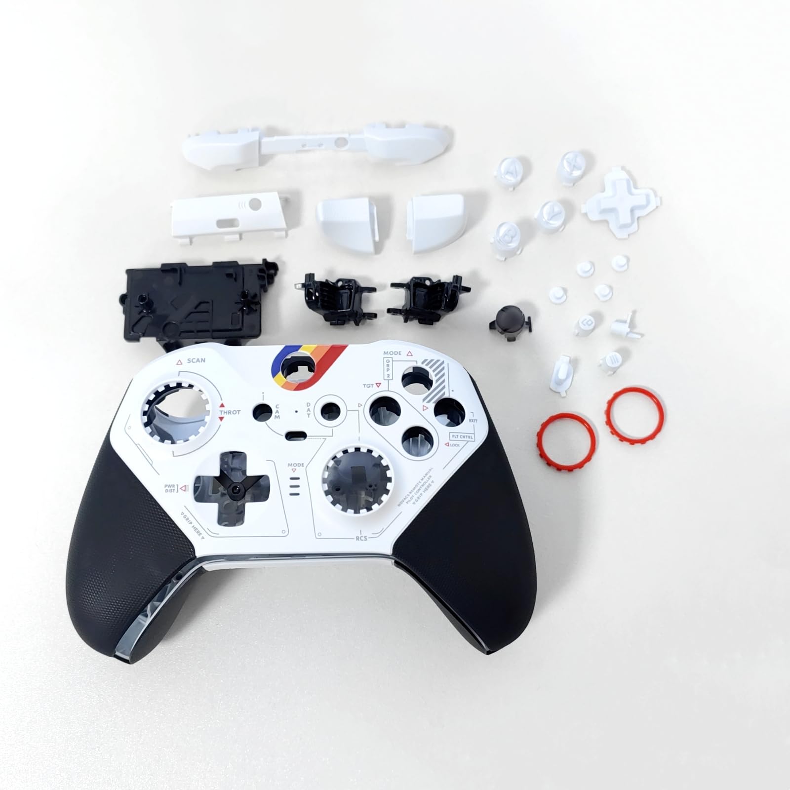 Carcasa Completa de Repuesto para Xbox Controller Elite Series 2 Edición Especial - Juego de Cáscara Incluye Carcasas Funda Marco Medio ABXY LT RT Botones LB RB Bumper Accesorios