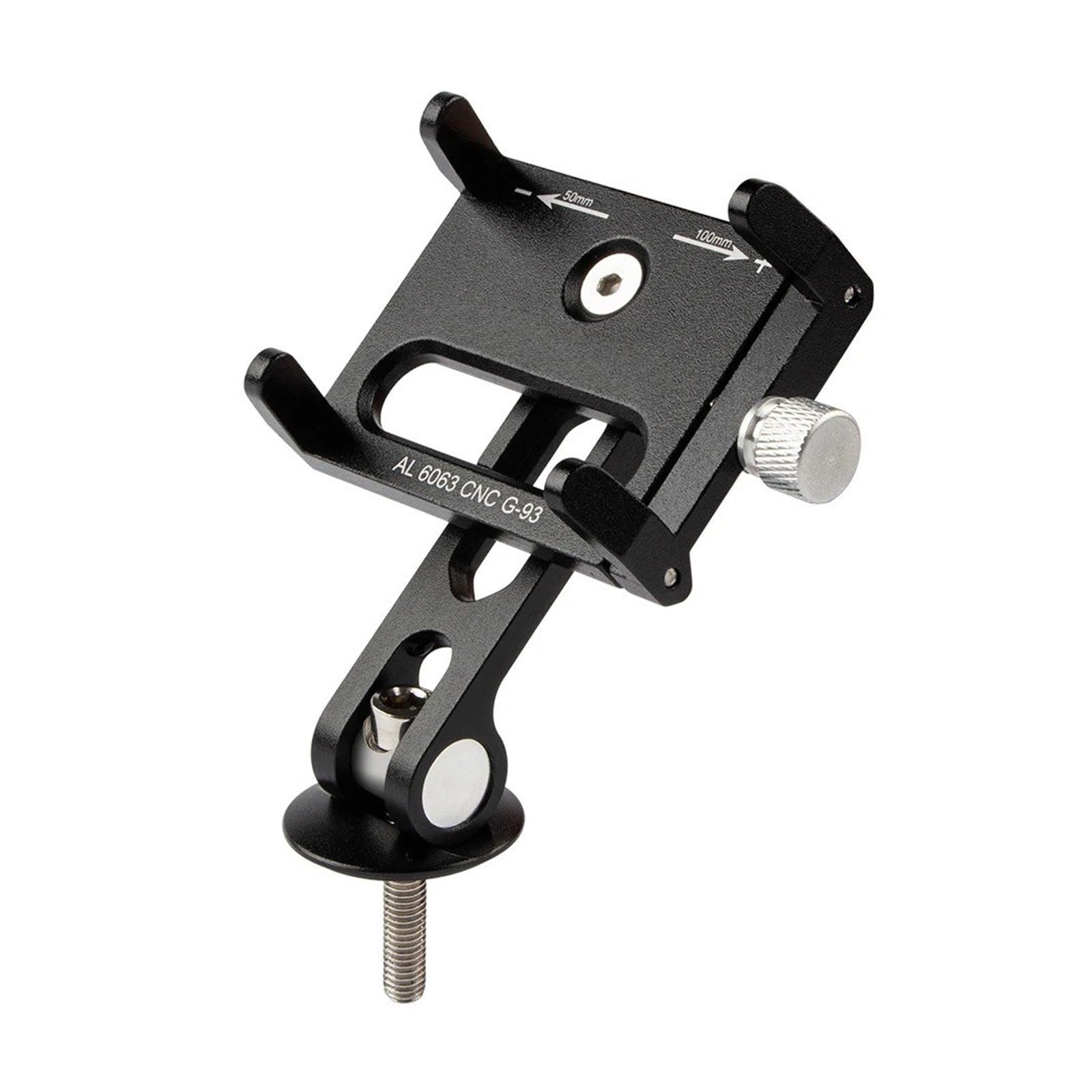 Support téléphone vélo alu fixation centrale réglable guidon VTT
