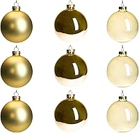 Vista 46 de DN DECONATION Deep Red Glass Christmas Ornaments, Set of 9, 3.15' Hanging Christmas Baubles for Xmas Tree Decoration, Wedding Party Gift