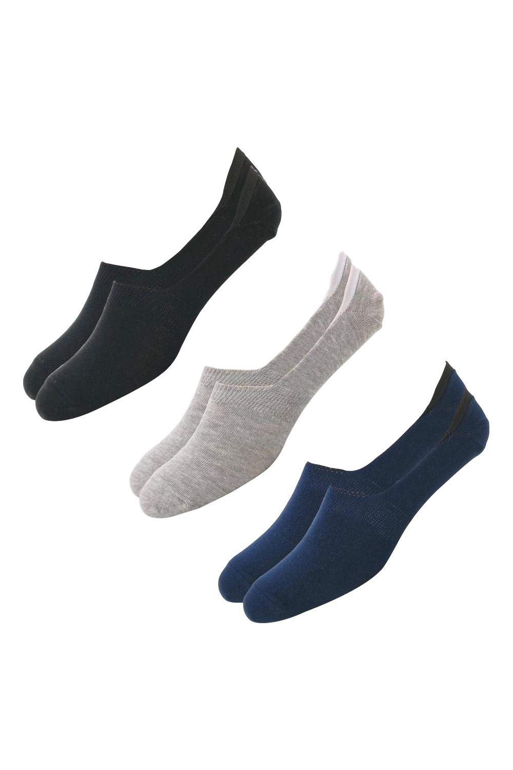 magicx Men's Multi-Color Cotton No Show Loafer Socks (Pack Of 5)-picture-27