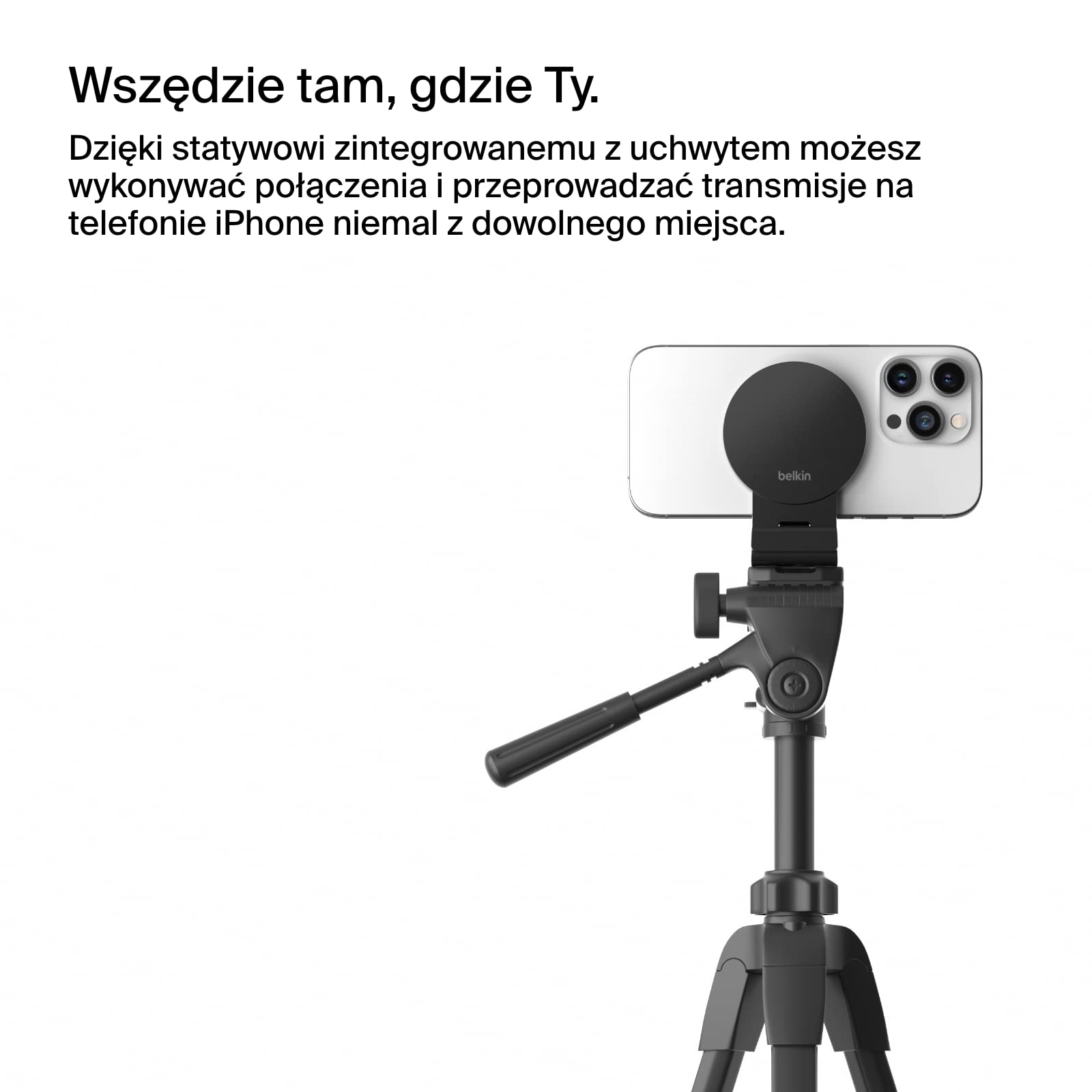 Belkin iPhone MagSafe Continuity Camera Mount for Mac Desktops & Displays, Compatible with iMac 2017 & Later, iMac Pro 2017, Studio Display, Pro Display XDR, iPhone Series
