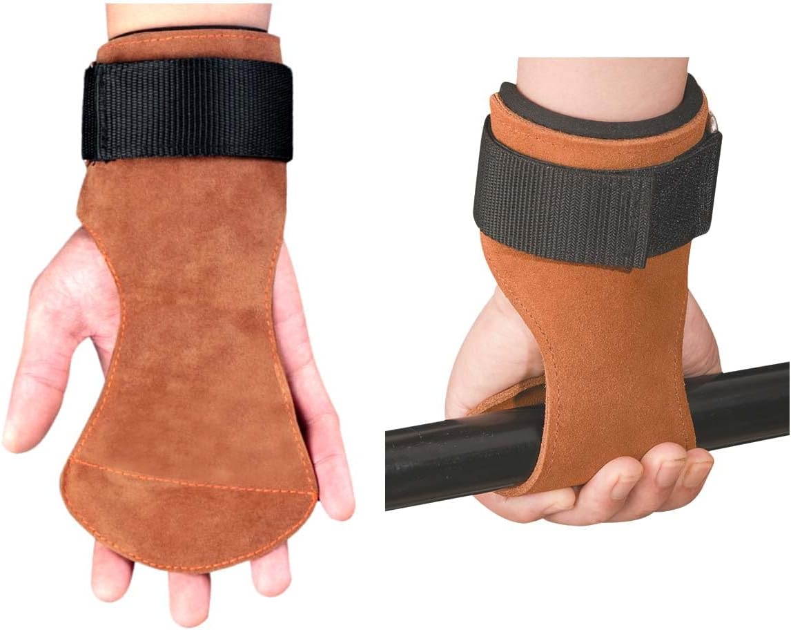 Weight Lifting Straps For Gym, Padded Wrist Straps For Weightlifting Deadlift Barbell Row Pull-up, Workout Straps Hand Lifting Grips for Men Women Hand Protection Microfiber Leather - Image 2