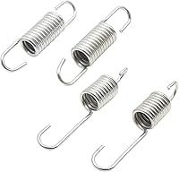 uxcell 4pcs Silver Metal Brake Pedal Return Springs 6cm & 8cm for CG125 Motorcycle - Durable, Lightweight, Easy Install