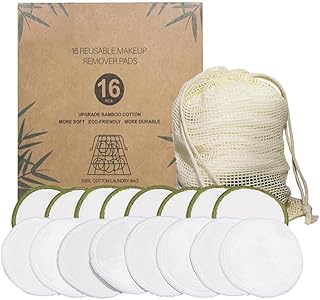 ADOCARN 16Pcs Almofadas De Algodão Para Rosto Toalhetes De Maquiagem Laváveis Almofadas De Maquiagem Toalhetes Removedor De Maquiagem Almofadas De Algodão Para Removedor De Maquiagem