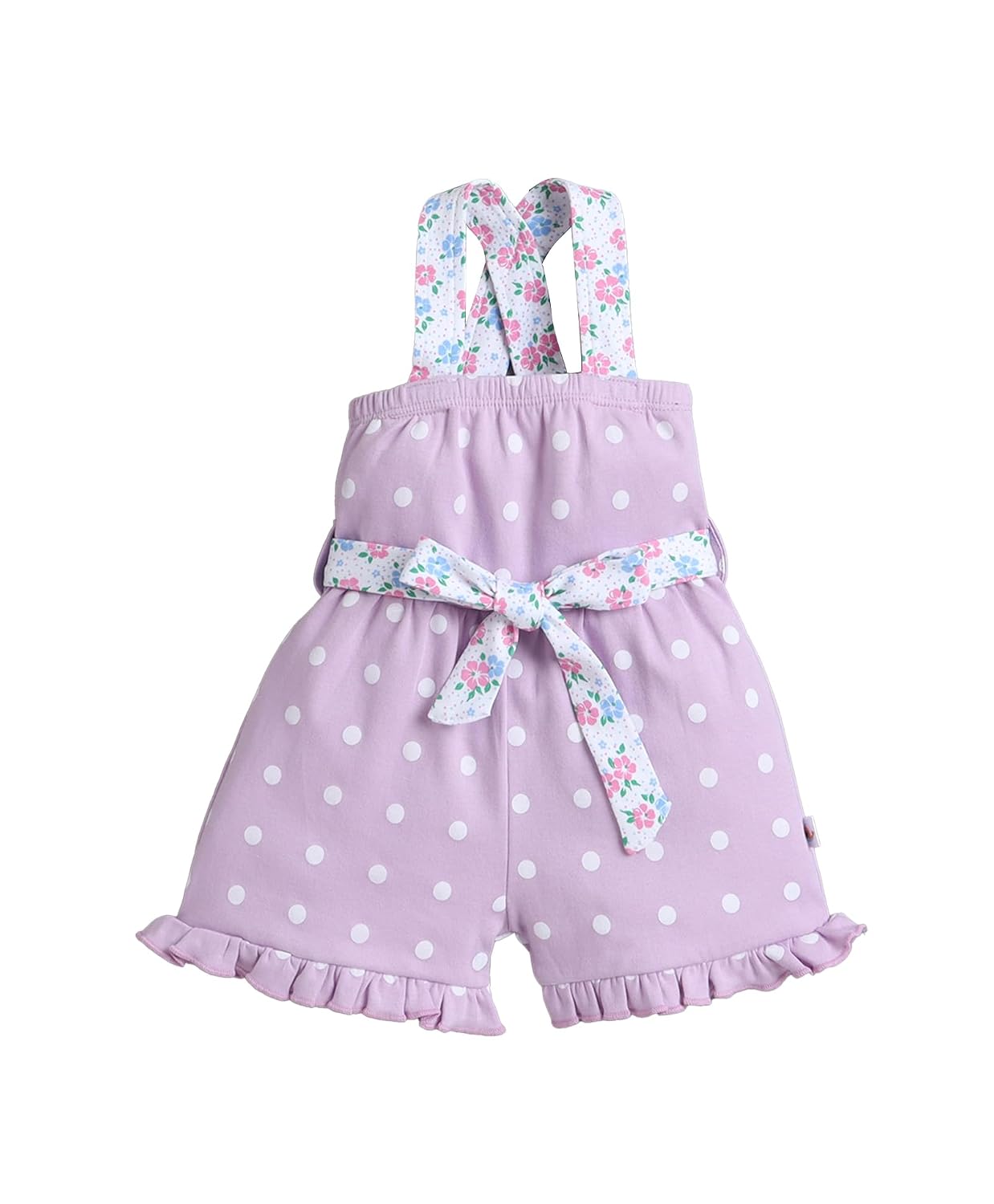 BUMZEE Girls Regular Fit Sleeveless Square Neck Cotton Polka Print Jumpsuit With Belt - Review, Price and Buying Guide