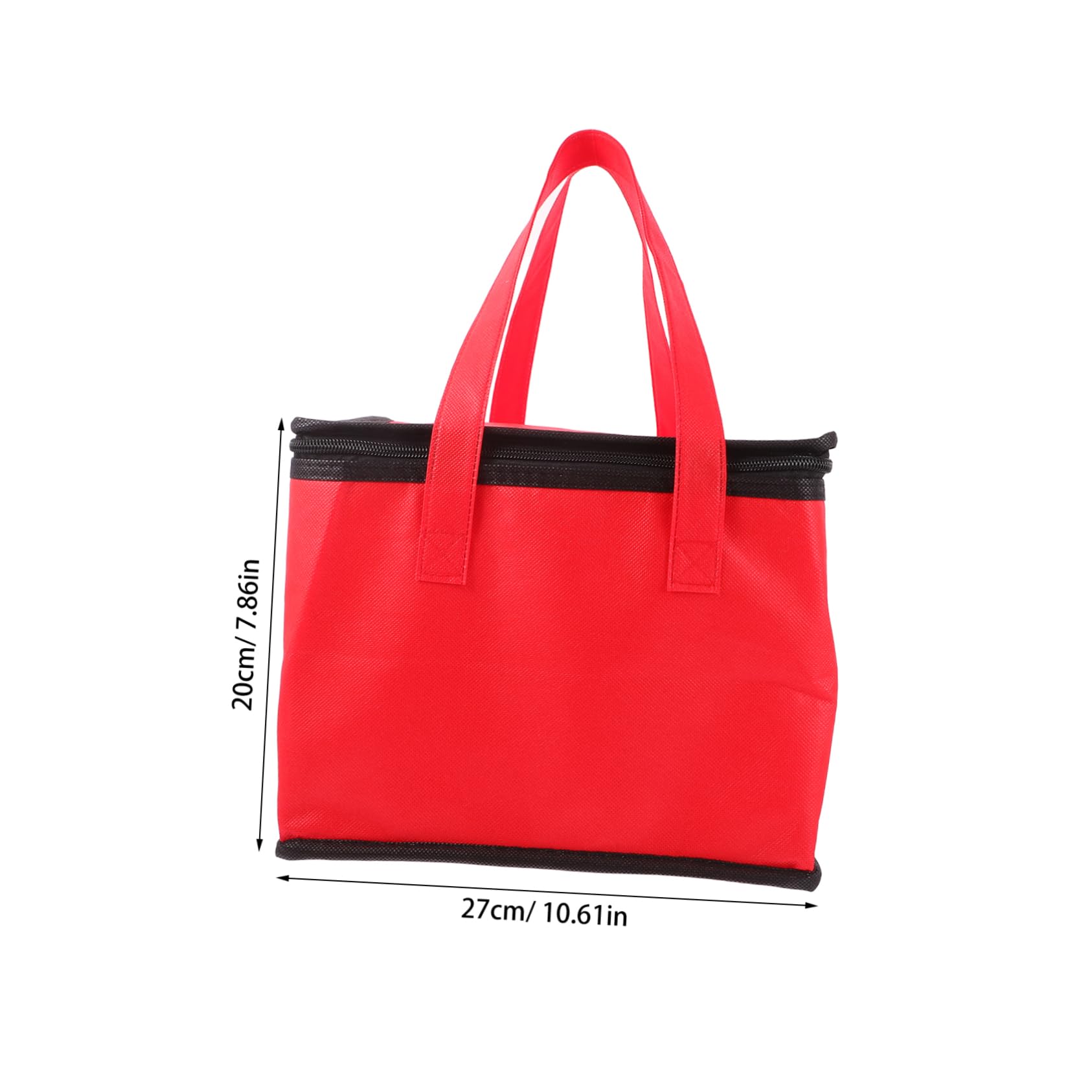 PRETYZOOM Insulated Food Bag Non-woven Fabric Aluminum Construction Hot Cold Food Carrier