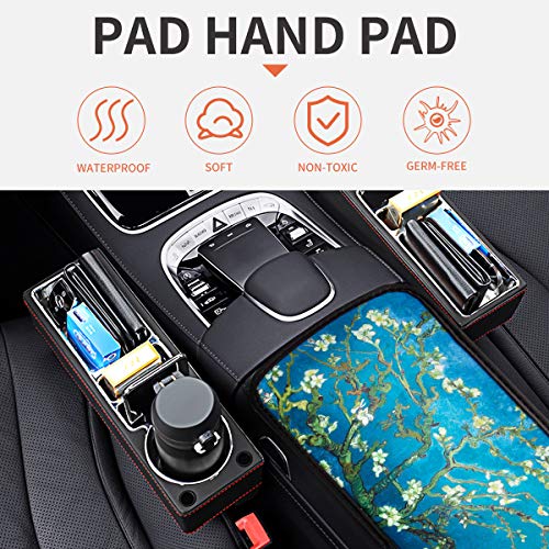 Vehicle Center Console Armrest Cover Pad, Universal Fit Comfort Center Console Armrest Cushion for Car, Various Patterns Design Car Armrest Cover
