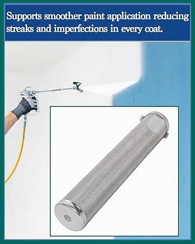 Miniatura 5 de 167025 60 Filtro de colector de malla sin aire Filtro pulverizador de pintura sin aire, paquete de 4, compatible con el número de piezas Graco